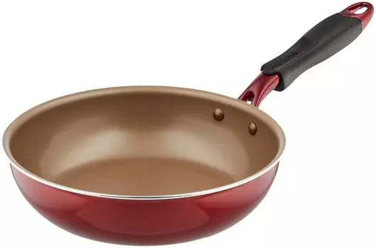 Evercook Frying Pan 22cm Compatible with all heat sources PFOA PFOS Free Wine Red 2 Year Warranty Doshisha (IH Compatible) evercook