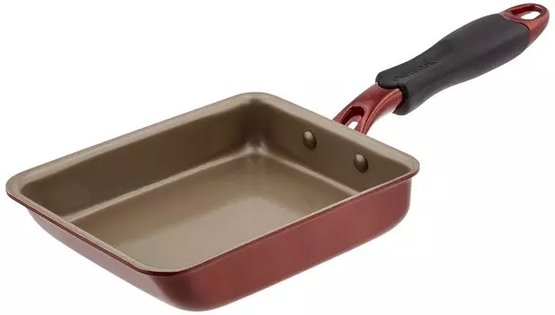 Evercook Tamagoyaki 13 x 18 см Совместим со всеми источниками тепла Не содержит ПФОС Винно-красный Гарантия 2 года Doshisha (Совместимость с IH) evercook