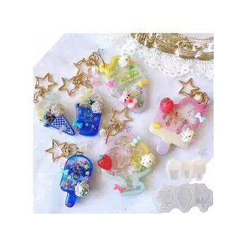 Evergarden силиконовая форма для льда Shakashaka [Набор из 2 шт.] Форма для шейкера сладости крем аксессуары из смолы брелок силиконовая форма свеча аромат камень гипс