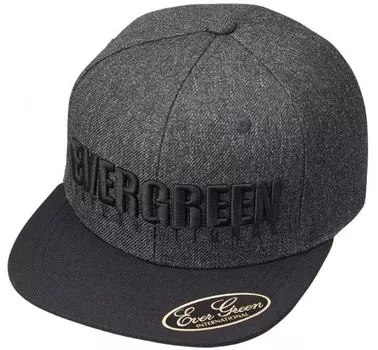 EVERGREEN Flat Cap Тип 1 Свободный размер EG. Черный / Серый