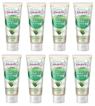 Everish Aloe Scrub Face Wash 135 г x 8 шт. [Оптовая закупка]