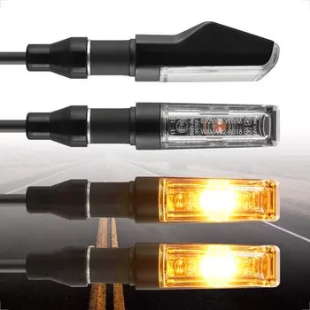 evermotor Universal 4pcs Motorcycle LED Turn Signals Motorcycle Scooter Front Rear Turn Signals IP67 Waterproof