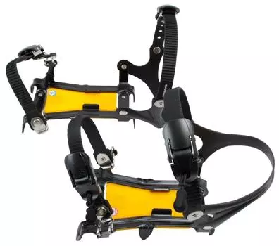 EVERNEW Width Adjustable 6 Claw Crampons L Yellow EBY015