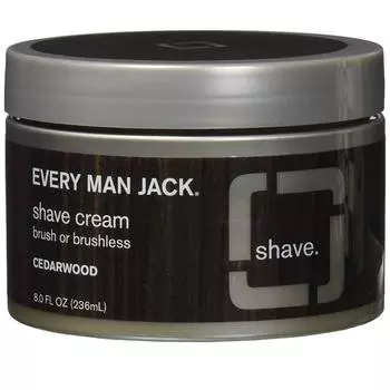 Крем для бритья Everyman Jack или щетка без щетки Cedarwood, 236 мл, 1 шт.