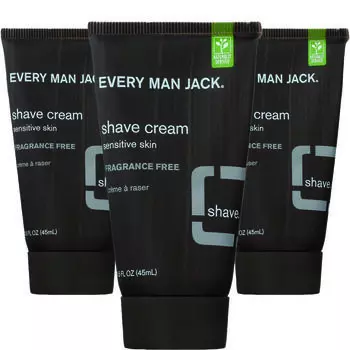 Everyman Jack Shave Cream Sensitive Skin Unscented, 45ml, 3 pcs.