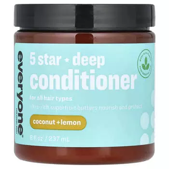 Everyone, 5 Star Deep Conditioner, для всех типов волос, кокос + лимон, 8 жидких унций (237 мл)