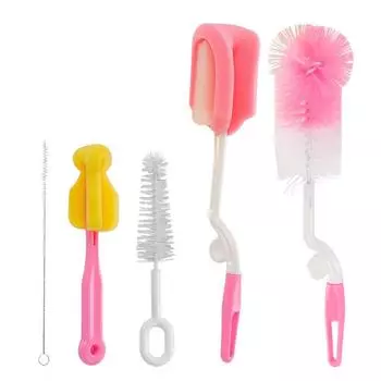 Everystep 5 шт./компл. губка, пластиковая бутылочка, щетки для соски, чистка бутылочек синий