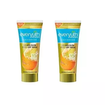 Everyuth Natural A Combo Of Advance Golden Glow Peel Off Mask для естественного сияния кожи 90 г (Пакет из 2)