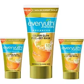 EVERYUTH NATURALS GOLDEN GLOW PEEL-OFF MASK 90 г +2 GOLDEN GLOW PEEL-OFF MASK 50 г