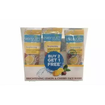 Everyuth Naturals Осветляющий гель для умывания с лимоном и вишней 50 г