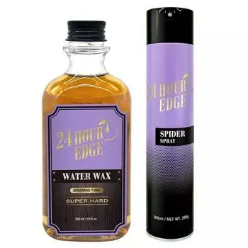 Evin Edge Grooming Tonic Water Wax Super Hard 300мл + Spadeer Spray 300мл набор, 1 комплект, Лучшие мужские средства для волос из Кореи