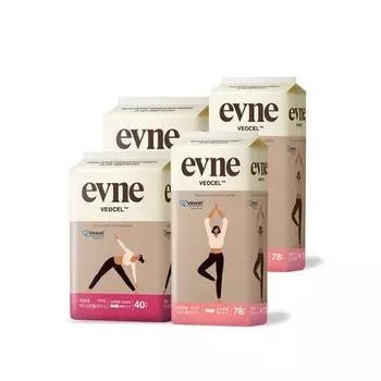 evne Bio лайнер 2 типа, специальный (Супер длинный лайнер 40P * 2 упаковки, длинный лайнер 78P * 2 упаковки)