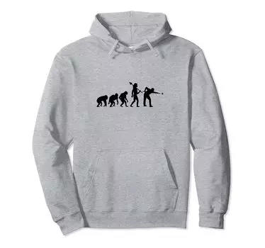 Evolution Rack Pool Billiard Player Billiard Cue Sports Hoodie серый