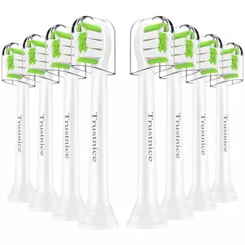 Evolution Trustnice Сменная щетка Mini Philips Sonicare Совместимая электрическая зубная щетка Сменная щетка Компактная совместимая насадка для Philips