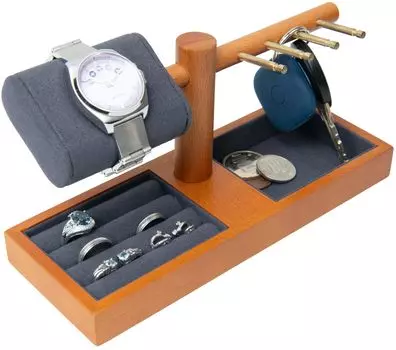 EVOLZA Multi Watch Stand Key Stand Entrance Key Holder Key Hanger Accessories Stand Watch Stand Ring Holder
