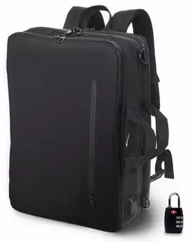 [Evoon] Мужской деловой рюкзак, рюкзак, рюкзак, большой емкости, дорожная сумка, водонепроницаемая молния, водонепроницаемый, 3-сторонний, многофункциональный, водонепроницаемый