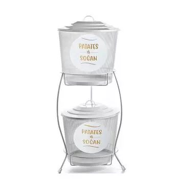 Evstyle Metal 2 Tier Crisper White