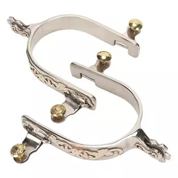 EVTSCan 1 Pair Horse Stainless Steel Riding Western Cowboy Men Women Horse Boots Decorative with Rotating Gear for Riding Spurs, Spurs, Spurs, Spurs,
