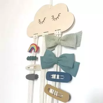 EW Solid Wood Clouds Модель ювелирных изделий Шпилька бант инструмент для хранения g162