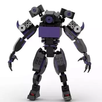 Ew тип строительного блока, гуманоидная строительная игрушка, игра-головоломка, коллекция для отдыха, рука One Size фиолетовый