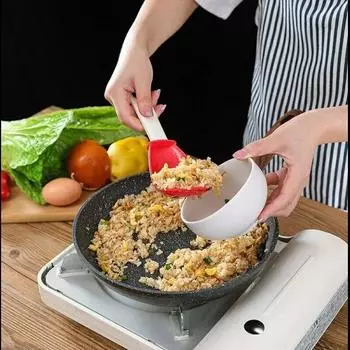 EW Японская кухня Ложка Многофункциональный дуршлаг Детское питание Пюре Картофельное пюре Имбирное пюре Фарш Кухонный гаджет Red