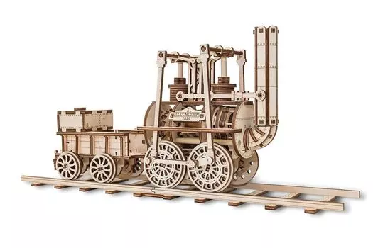 EWA Eco Wood Art Locomotion Wooden 3D Puzzle