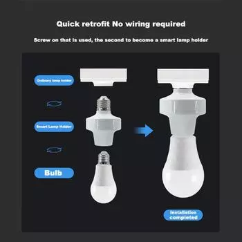 Ewelink WiFi E27 патрон лампы база приложение дистанционное управление умный дом лампочки адаптер через Alexa Google Home голосовое управление