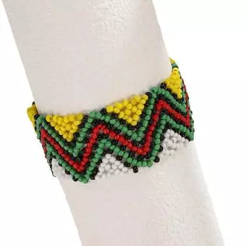 Европа и Америка Богемия Этнические женские украшения Аксессуары Красочные бусины ручной работы Сплетенный эластичный браслет для женщин 2025 A6