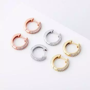 Европа и Америка Взрывы S925 Серебряные цирконовые круглые серьги Хип-хоп трендовые серьги для мужчин и женщин в Европе и Америке