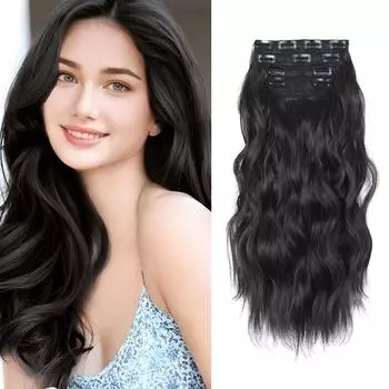 Европа и Соединенные Штаты модные четыре части наращивания волос модели водной ряби натуральный пушистый имитационный парик