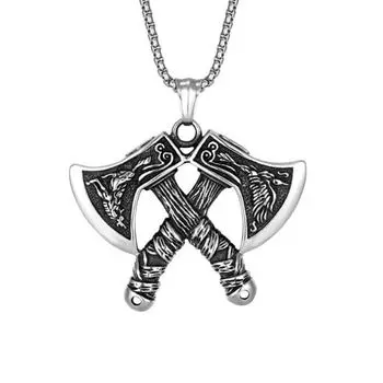 Европа и Соединенные Штаты Популярные ювелирные изделия Ретро ожерелье Мальчики Титановая сталь Подвеска Нержавеющая сталь Ожерелье Хип-хоп Свитер Цепь One Size