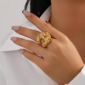 Европа и Соединенные Штаты преувеличенные нерегулярные жареные перекручивания теста кольцо ниша дизайн перекручивание открывающееся кольцо