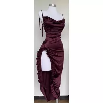 Европа и Соединенные Штаты Взрывное Новое Трансграничное Платье Лето Senior Sense Y2K Сексуальное Платье Холтер Spice Girl S