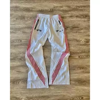 Европа и США ретро новые полосатые брюки с эластичной талией для женщин Y2k Harajuku Trend свободные спортивные широкие брюки S