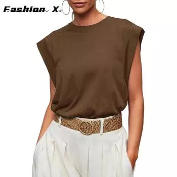 Европа и США, весна и лето, новые свободные футболки с круглым вырезом и короткими рукавами, полосатые топы, женские майки S белый