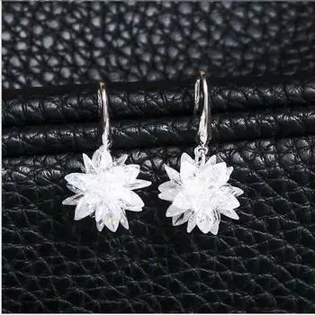 Европа серебро 925 пробы светящиеся кристаллы на удачу из Австрии серьги с шармом для женщин свадебные украшения