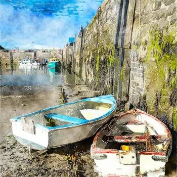 Европейский стиль вышивка крестом лодка алмазная картина пейзаж алмазная полная вышивка алмаз 30x30CM