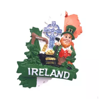 Европейская 3D Наклейка на холодильник, сувенир для путешествий, украшение, кухонные принадлежности, настенные наклейки