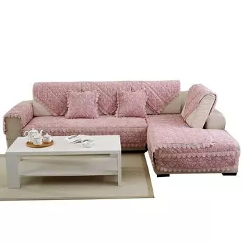 Европейская элитная толстая фланелевая подушка для дивана, модная нескользящая розовая подушка для дивана, чехлы для полотенец для дивана 70*70