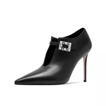 Европейская американская мода черные женские туфли на высоком каблуке свадебное платье банкет мода вечеринка сексуальные одинарные туфли размер 35-39 35