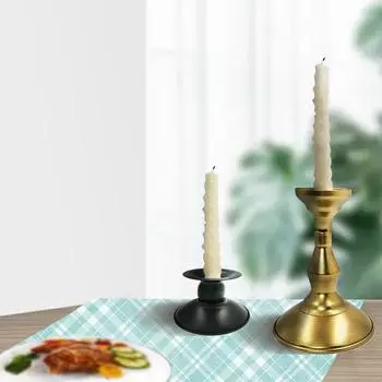Европейская Американская Ретро Мебель РождествоРождествоСвечи Ужин Украшение Металлический Подсвечник D-