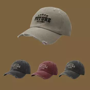 Европейская и американская бейсбольная кепка в стиле ретро, защитная шляпа от солнца, закрывающая лицо и открывающая лицо, маленькая фуражка L