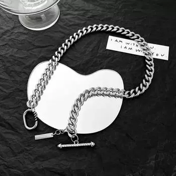 Европейская и американская хип-хоп уличная грубая цепочка из титановой стали с аксессуарами для одежды 45-50cm