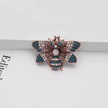 Европейская и американская изысканная ретро-мода насекомое капает масло брошь моль пчела бабочка брошь корсаж аксессуары женский