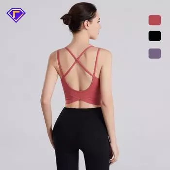 Европейская и американская красота, фитнес, бег, йога, бюстгальтеры, облегающие, тренировки, спорт, бюстгальтеры, нижнее белье для женщин S чёрный