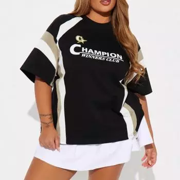 Европейская и американская летняя модная свободная куртка с круглым вырезом и буквенным принтом для мужчин и женщин S чёрный