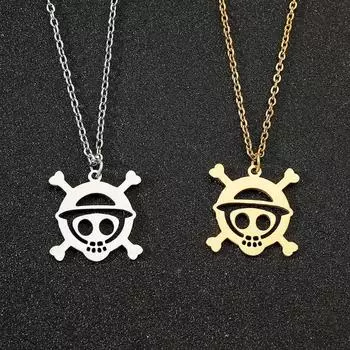 Европейская и американская мода на Хэллоуин, ожерелье с пиратским черепом, универсальные женские аксессуары
