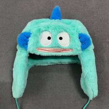 Европейская и американская мода осень и зима симпатичная защита ушей теплая синяя лыжная противохолодная плюшевая шапка OneSize синий