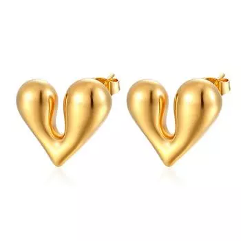 Европейская и американская мода ожерелье из нержавеющей стали, однотонное стальное ожерелье с подвеской в виде сердца, роскошное женское ожерелье высокого класса 3*2cm банан мания