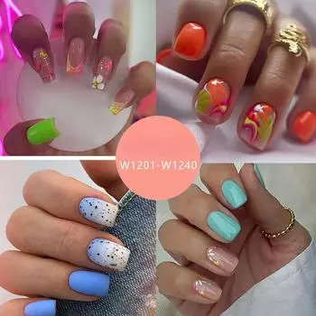 Европейская и американская мода свежие цветы нейл-арт планшеты легкие роскошные накладные ногти готовые 24 шт съемные носимые ногти